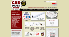 Desktop Screenshot of cadpaperrolls.com