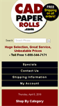 Mobile Screenshot of cadpaperrolls.com